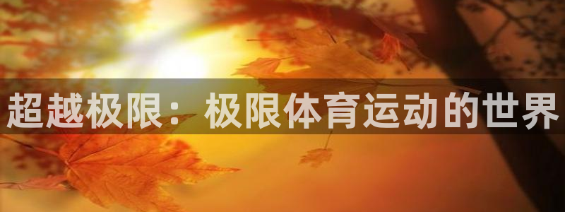oety欧亿体育官网下载平台注册：超越极限：极限体育运动的世