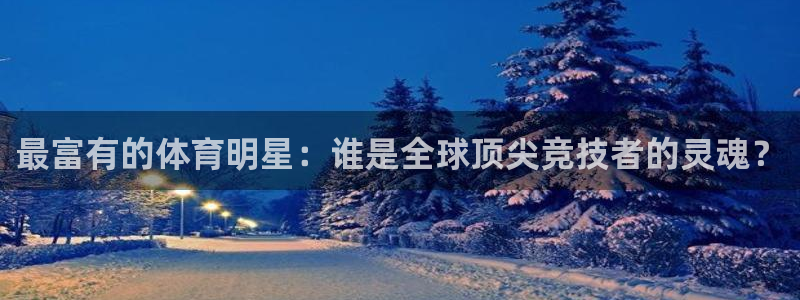 注册欧亿体育官方正版app：最富有的体育明星：谁是全球顶尖竞